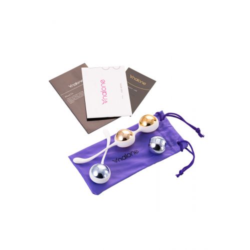 Вагинальные шарики Nalone Yany, Металл, Синий, Ø 3,2 см