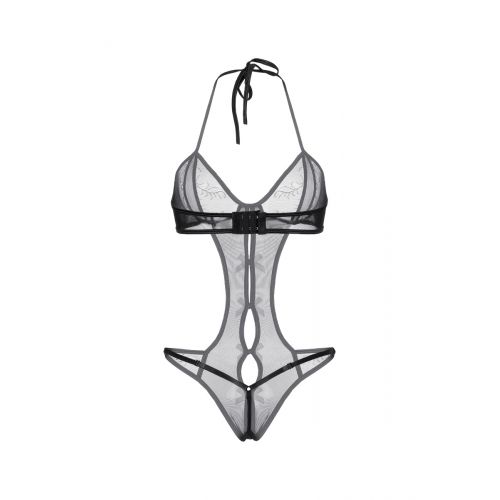 Эротическое боди-монокини Candy Girl, чёрное, OS Эротическое боди-монокини Candy Girl, чёрное, OS