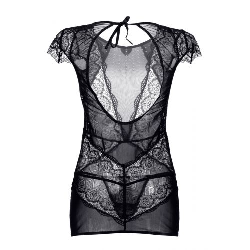 Платье со стразами Candy Girl Estelle и стринги, чёрные, OS Платье со стразами Candy Girl Estelle и стринги, чёрные, OS