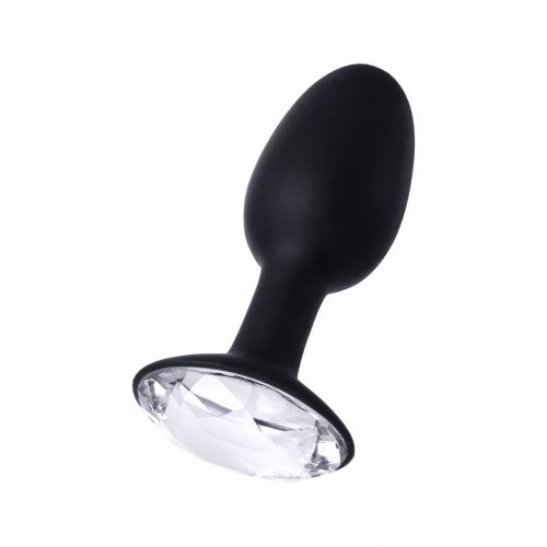 Анальная втулка Seven Creations с кристаллом, силикон+ABS пластик, черная, 10,7 см. Анальная втулка Seven Creations с кристаллом, силикон+ABS пластик, черная, 10,7 см.