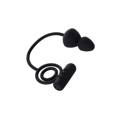 Анальная пробка с дополнительной стимуляцией Erotist, силикон, черная Анальная пробка с дополнительной стимуляцией Erotist, силикон, черная