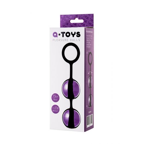 Вагинальные шарики TOYFA A-Toys, ABS пластик, Фиолетовый, Ø 3,5 см