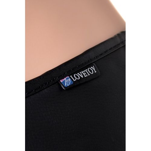 Страпон LoveToy с поясом Harness с 2 насадками, PVC, чёрный, 20 см Страпон LoveToy с поясом Harness с 2 насадками, PVC, чёрный, 20 см
