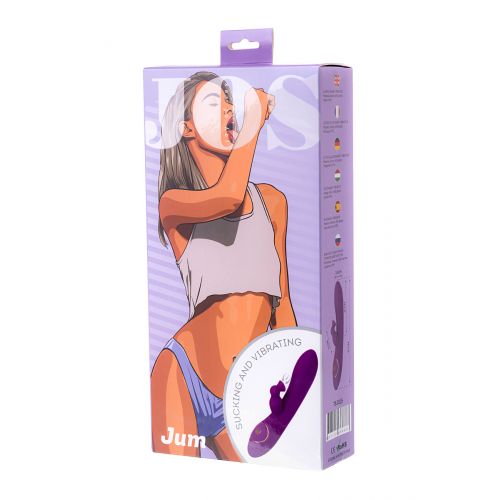 Вибратор с вакуумной стимуляцией клитора JOS JUM, силикон, фиолетовый, 21 см Вибратор с вакуумной стимуляцией клитора JOS JUM, силикон, фиолетовый, 21 см