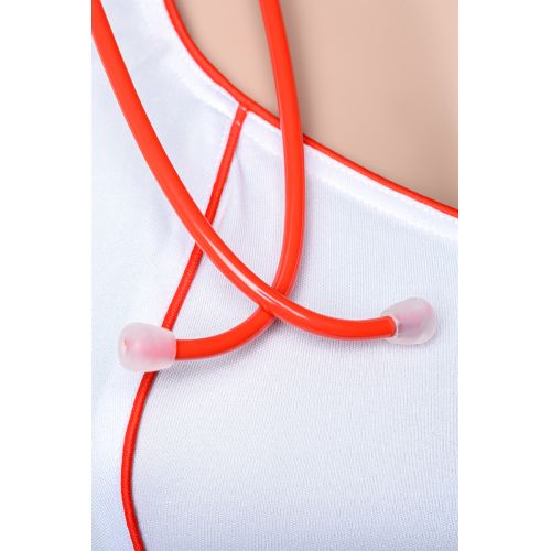 Костюм медсестры Candy Girl Angel (платье, стринги, головной убор, стетоскоп), белый, XL Костюм медсестры Candy Girl Angel (платье, стринги, головной убор, стетоскоп), белый, XL