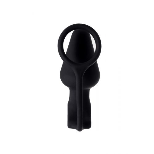 Анальная пробка с кольцом Erotist DISCOVERER, силикон, чёрный, 9 см, Ø3,7