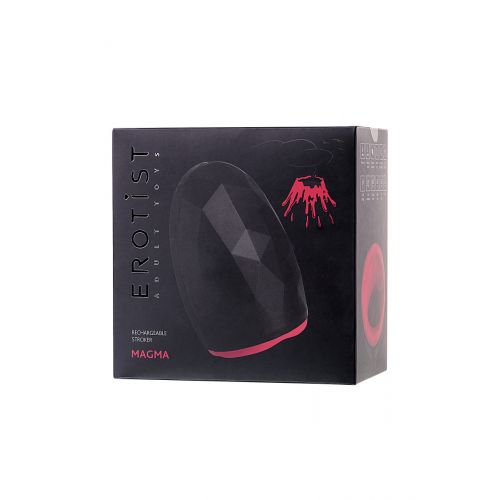 Перезаряжаемый мастурбатор Erotist Magma с подогревом, силикон, чёрный, 12 см Перезаряжаемый мастурбатор Erotist Magma с подогревом, силикон, чёрный, 12 см