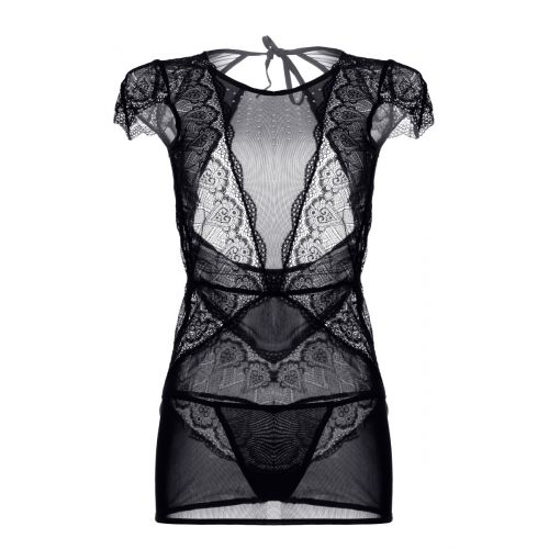 Платье со стразами Candy Girl Estelle и стринги, чёрные, XL Платье со стразами Candy Girl Estelle и стринги, чёрные, XL