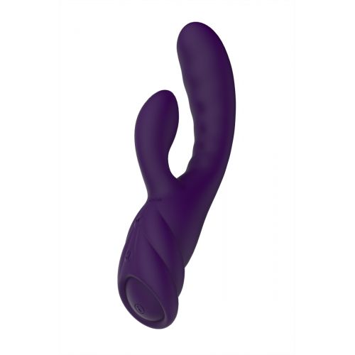 Вибратор с клиторальным стимулятором Nalone PureX2, Силикон, Фиолетовый, 20,7 см Вибратор с клиторальным стимулятором Nalone PureX2, Силикон, Фиолетовый, 20,7 см