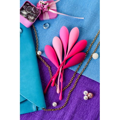 Набор вагинальных шариков Eromantica K-ROSE, силикон, розовый, 6 шт Набор вагинальных шариков Eromantica K-ROSE, силикон, розовый, 6 шт