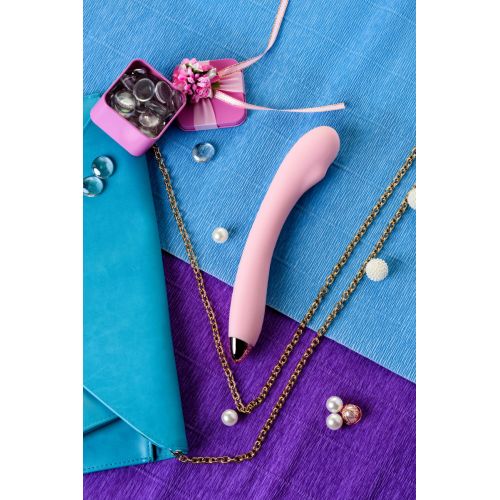 Вибромассажер Eromantica Kristen, Силикон, Розовый, 22,5 см