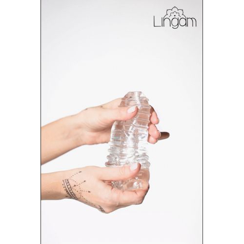 Мастурбатор нереалистичный Lingam by TOYFA  Savitri, TPE, Прозрачный, 14 см
