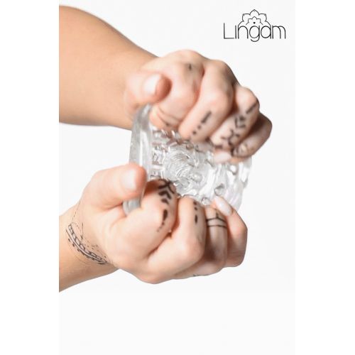 Мастурбатор нереалистичный Lingam by TOYFA  Savitri, TPE, Прозрачный, 14 см