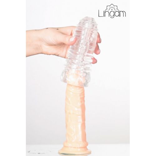 Мастурбатор нереалистичный Lingam by TOYFA  Savitri, TPE, Прозрачный, 14 см