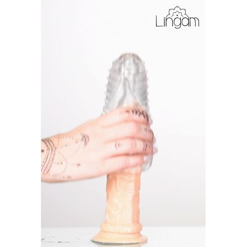 Мастурбатор нереалистичный Lingam by TOYFA  Savitri, TPE, Прозрачный, 14 см
