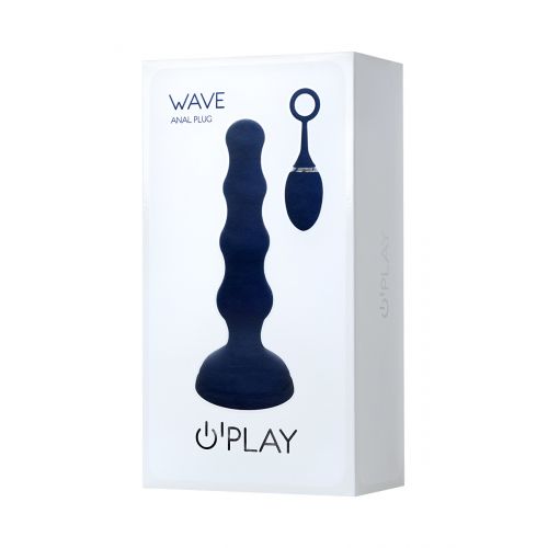 Анальная вибровтулка OPlay Wave с пультом ДУ, силикон, синий, 15,5 см. Анальная вибровтулка OPlay Wave с пультом ДУ, силикон, синий, 15,5 см.