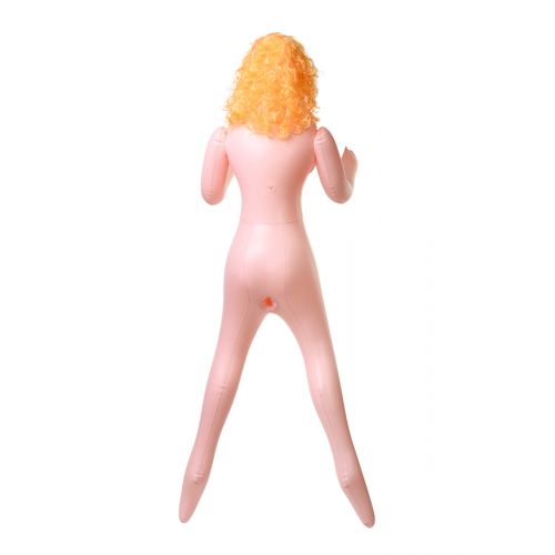 Кукла надувная Celine с реалистичной головой, блондинка, с тремя отверстиями, TOYFA Dolls-X, кибер в