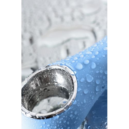 Вибратор с электростимуляцией PHYSICS GALVANI VIBE, силикон, голубой, 21 см