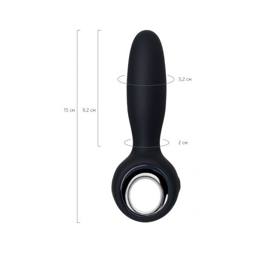 Анальный вибро-стимулятор POPO Pleasure by TOYFA Sagitta, силикон, черный, 9 см Анальный вибро-стимулятор POPO Pleasure by TOYFA Sagitta, силикон, черный, 9 см