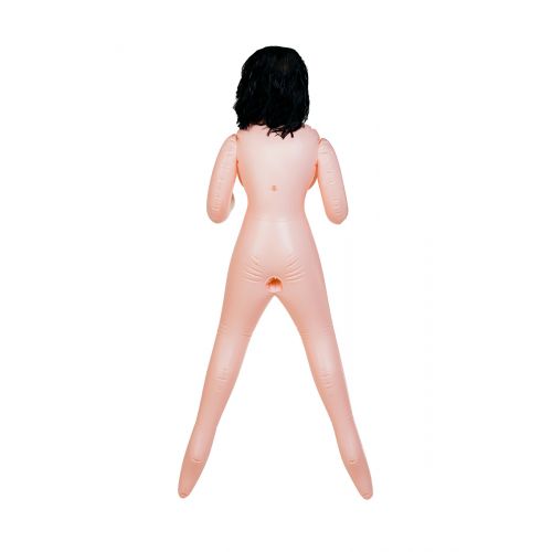 Кукла надувная Kaylee с реалистичной головой, брюнетка, TOYFA Dolls-X, кибер вставка вагина – анус,