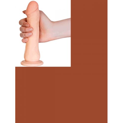 Реалистичный вибратор TOYFA RealStick Elite Vibro, телесный, 7 режимов вибрации, 21 см