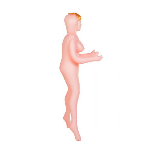 Кукла надувная Olivia, блондинка, TOYFA Dolls-X Passion, с тремя отверситями, кибер вставка: вагина-