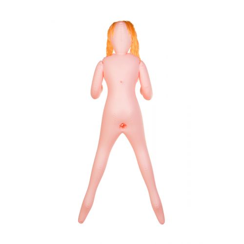 Кукла надувная Olivia, блондинка, TOYFA Dolls-X Passion, с тремя отверситями, кибер вставка: вагина-