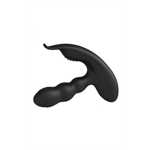 Стимулятор простаты Levett Jonas с пультом ДУ, силикон, чёрный