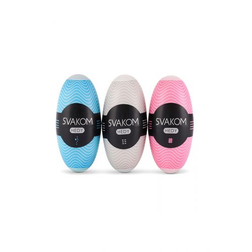 Мастурбатор нереалистичный Svakom  Hedy (6 штук), TPE, Голубой, 14 см
