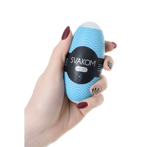 Мастурбатор нереалистичный Svakom  Hedy (6 штук), TPE, Голубой, 14 см