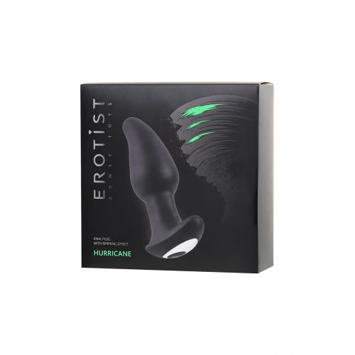 Анальная втулка Erotist Hurricane с эффектом римминга, 10 режимов вибрации, водонепроницаемая, силик Анальная втулка Erotist Hurricane с эффектом римминга, 10 режимов вибрации, водонепроницаемая, силик