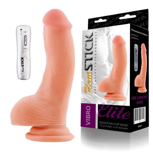 Реалистичный вибратор на присоске TOYFA RealStick Elite, телесный, 15 см