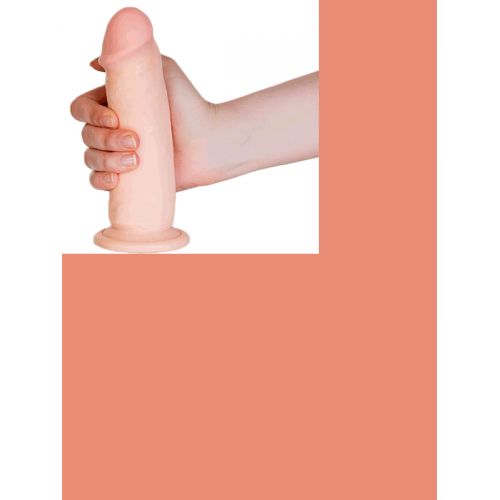 Реалистичный вибратор TOYFA RealStick Elite Vibro, телесный, 7 режимов вибрации, 18 см