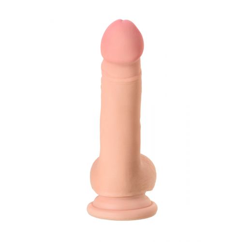 Реалистичный вибратор TOYFA RealStick Elite Vibro, телесный, 7 режимов вибрации, 18,5 см