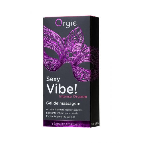 Гель для массажа ORGIE Sexy Vibe Intense Orgasm с покалывающим, разогревающим и охлаждающим эффектом Гель для массажа ORGIE Sexy Vibe Intense Orgasm с покалывающим, разогревающим и охлаждающим эффектом