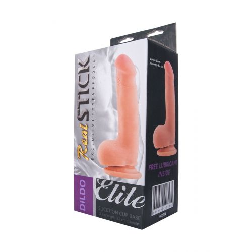 Реалистичный фаллоимитатор TOYFA RealStick Elite DILDO с мошонкой Реалистичный фаллоимитатор TOYFA RealStick Elite DILDO с мошонкой