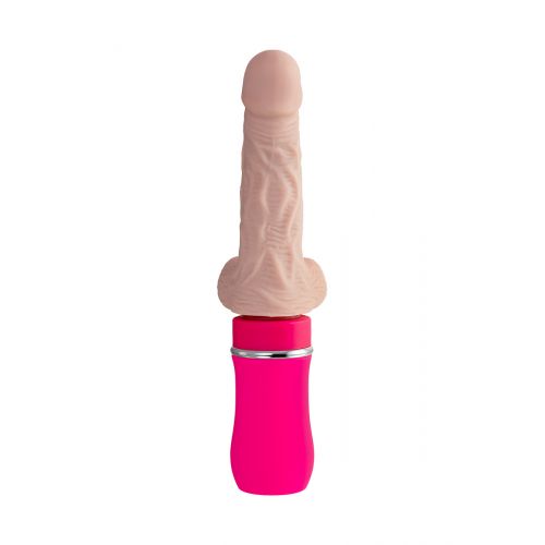 Реалистичный вибратор Ailighter Telescopic lover с пультом ДУ, TPE, телесный, 10 режимов вибрации, 2