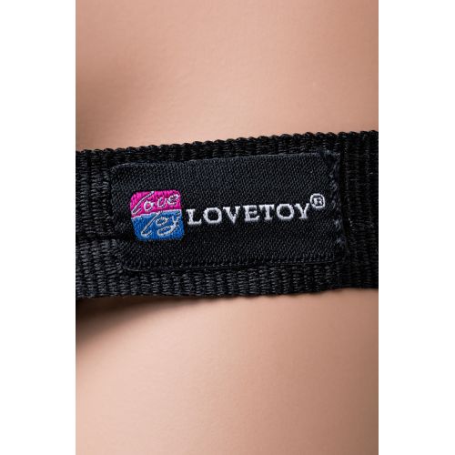 Страпон на креплении LoveToy с поясом Harness, реалистичный, neoskin, 20 см