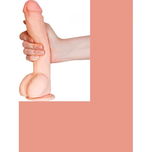 Фаллоимитатор на присоске TOYFA RealStick Elite DILDO, TPR, телесный, 24 см