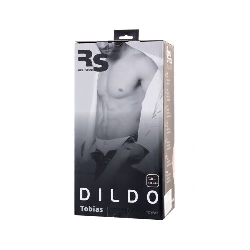 Реалистичный фаллоимитатор TOYFA RealStick Elite DILDO, TPR, телесный, 18 см