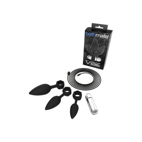 Набор анальных плагов Bathmate Anal Training Plugs VIBE, силикон, чёрный