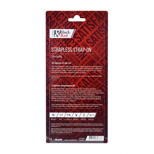 Безремневой страпон Black & Red by TOYFA с вибрацией, влагостойкий, силикон, чёрный, 35 см Безремневой страпон Black & Red by TOYFA с вибрацией, влагостойкий, силикон, чёрный, 35 см