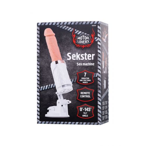 Секс-машина Sekster, MotorLovers, ABS, белая, 29 см Секс-машина Sekster, MotorLovers, ABS, белая, 29 см