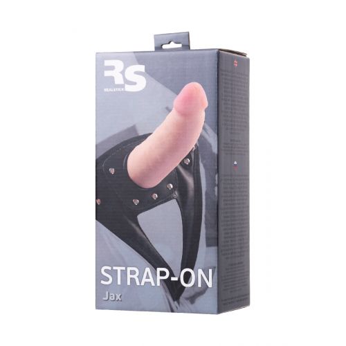 Страпон на креплении TOYFA RealStick Strap-On Jax, TPR, телесный, 17,9 см