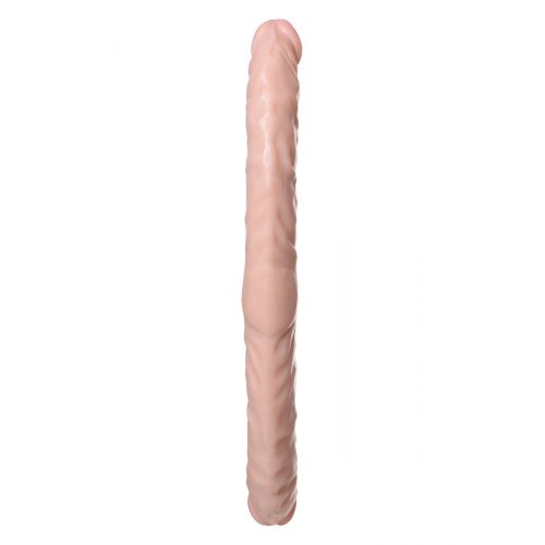 Двусторонний фаллоимитатор TOYFA RealStick Nude реалистичный, PVC, телесный, 42,5 см