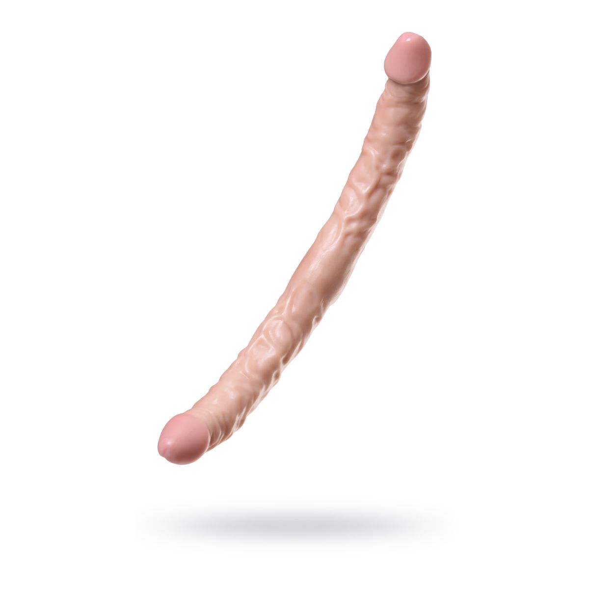 Двусторонний фаллоимитатор TOYFA RealStick Nude реалистичный, PVC, телесный, 42,5 см