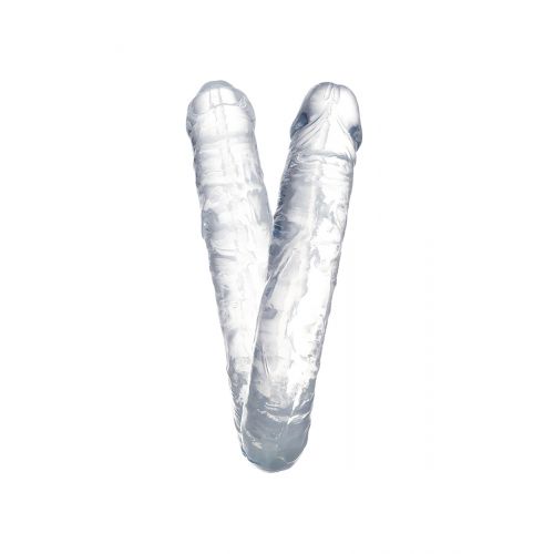 Фаллоимитатор двусторонний TOYFA Double Dildo, TPR, прозрачный, 40 см
