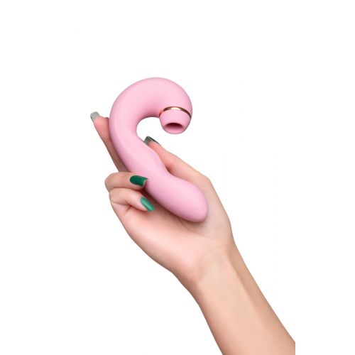 Многофункциональный стимулятор клитора JOS JUNA, розовый, 15 см