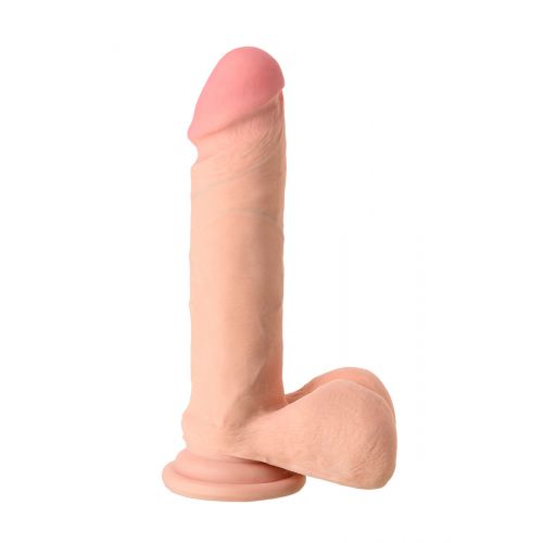 Реалистичный вибратор TOYFA RealStick Elite Vibro, TPR, телесный, 7 режимов вибрации, 20 см