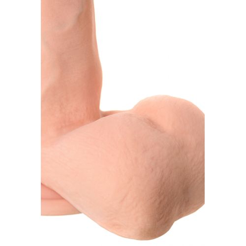 Реалистичный вибратор TOYFA RealStick Elite Vibro, TPR, телесный, 7 режимов вибрации, 20 см